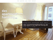 Tablet Screenshot of dasapartment-hamburg.de